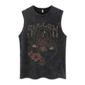 Euro-American Dark Hip Hop Vintage Wash Cotton Sleeveless Loose Sports Vest For Men