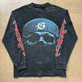 Spring New Rock Street Fashion Vintage Washed Distressed Graphic Print Oversized Tee