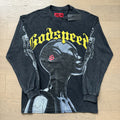Spring New Rock Street Fashion Vintage Washed Distressed Graphic Print Oversized Tee