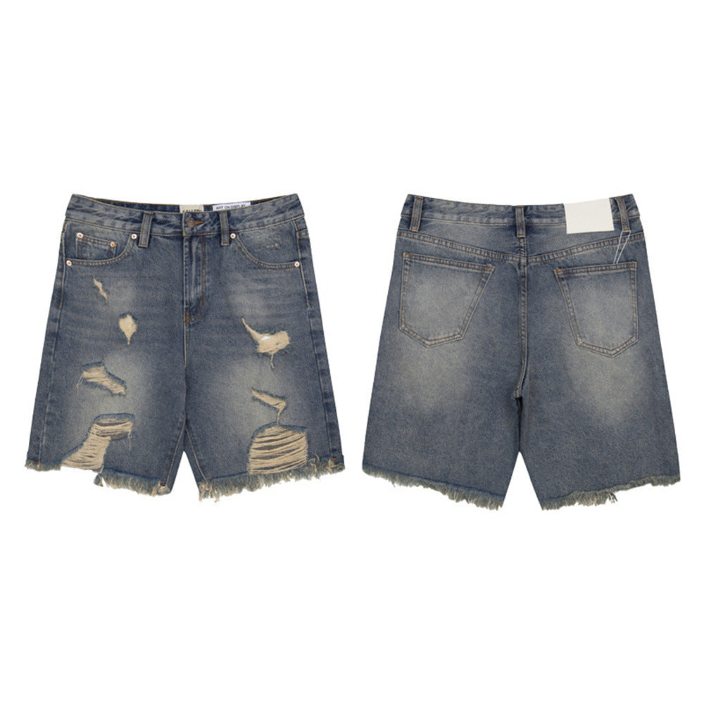 Gallery Dept New Splash Print Ripped Jeans Trendy High Street Casual