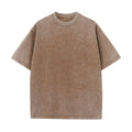 Vintage Washed 230g Heavy Pure Cotton Cross-Border T-Shirt