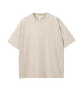 Vintage Washed 230g Heavy Pure Cotton Cross-Border T-Shirt
